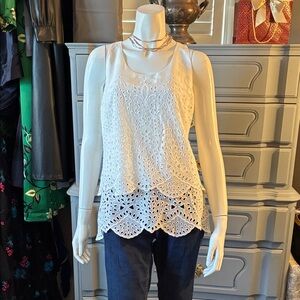 Cabi Frolic Eyelet Top Style 5723 NWT XS